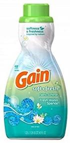 img 1 attached to 🌊 Experience Long-lasting Freshness with Gain Soft + Fresh Fabric Softener, Fresh Water Sparkle - 41 fl oz.