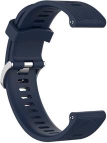 img 2 attached to 📲 QGHXO Silicone Replacement Band for Garmin Forerunner 245/645 - Soft Bands Only