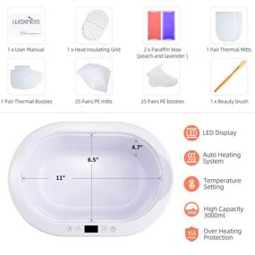 img 2 attached to Ultimate Paraffin Wax Machine: Hot Wax Hand Therapy & Foot Spa with 3000ml Capacity