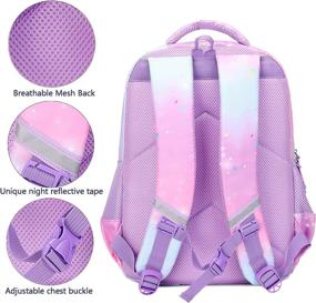img 1 attached to 🧜 Sparkling Mermaid Girls Backpack | Kindergarten Backpacks for Kids