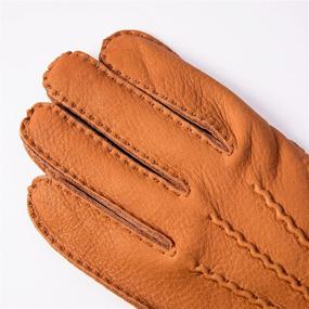 img 2 attached to 🧤 YISEVEN Cashmere Deerskin Classic Motorbike