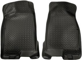 img 1 attached to 🚗 Husky Liners Black Front Floor Mats for Chevrolet Colorado & GMC Canyon Crew Cab (2004-2012) - Classic Style, Model 32511