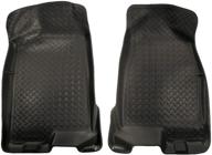 🚗 husky liners black front floor mats for chevrolet colorado & gmc canyon crew cab (2004-2012) - classic style, model 32511 logo