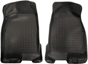 img 4 attached to 🚗 Husky Liners Black Front Floor Mats for Chevrolet Colorado & GMC Canyon Crew Cab (2004-2012) - Classic Style, Model 32511