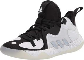 img 4 attached to Adidas Unisex Youth Harden Stepback Metallic Girls' Shoes in Athletic