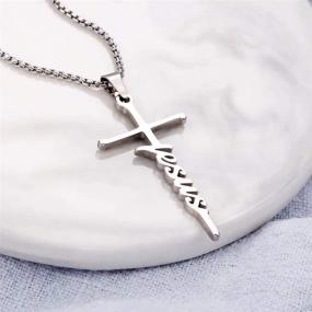 img 1 attached to 🙏 IEFRICH Women's Christian Cross Necklace – Faith, Strength, and Blessings Pendant Jewelry; Inspirational Gifts for Women