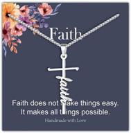 🙏 iefrich women's christian cross necklace – faith, strength, and blessings pendant jewelry; inspirational gifts for women logo