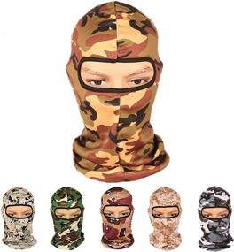img 1 attached to DPLUS Balaclava Motorcycle Windproof Camouflage