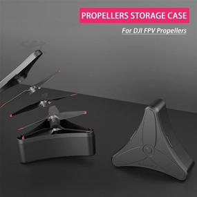 img 3 attached to 🚁 FPV Propeller Kit for DJI FPV Drone: 2 Pairs of Quick-Release Blades with Arm Skin Sticker Set - Includes Storage Box - Compatible with DJI FPV Accessories