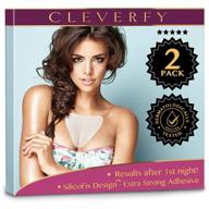 👙 cleverfy v-shape silicone chest wrinkle pads (2 pack) - sleeping decollete anti-wrinkle pads - prevent chest wrinkles with anti-wrinkle silicon pads logo