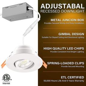 img 2 attached to JULLISON Recessed Downlight Junction: Industrial Electrical Solution with Directional Capability