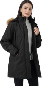 img 1 attached to WenVen Womens Mid Length Winter Jacket