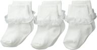 trimfit little girls socks 3 pack logo
