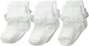 img 1 attached to Trimfit Little Girls Socks 3 Pack
