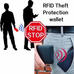 img 2 attached to 💼 Leather RFID Trucker Billfold Wallet - Men's Wallets, Card Cases & Money Organizers