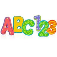 🛁 nuby bath tub alphabet set - assorted colors, 36-piece collection logo
