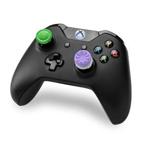 img 3 attached to Enhance Your Xbox One Gaming Experience with KontrolFreek GamerPack Galaxy: Performance Thumbsticks for Improved Control – High-Rise and Mid-Rise Options in Purple/Green