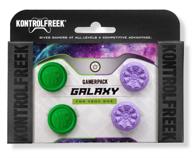 enhance your xbox one gaming experience with kontrolfreek gamerpack galaxy: performance thumbsticks for improved control – high-rise and mid-rise options in purple/green logo