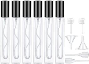 img 4 attached to 👃 Lil Ray 10ml Perfume Atomizer for Men & Women. Refillable Glass Spray Bottle. Portable Fragrance Bottle for Travel, Party (Pack of 6)