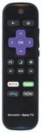 📺 sharp roku tv remote control - lc-rcrudus-20 - genuine oem replacement logo