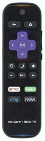 img 1 attached to 📺 Sharp Roku TV Remote Control - LC-RCRUDUS-20 - Genuine OEM Replacement