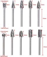 🌀 atoplee rotary burr set: 10pcs tungsten steel carbide files for woodworking, drilling, carving & engraving logo