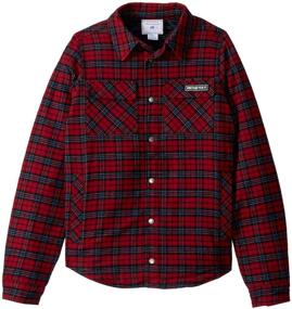 img 1 attached to Obermeyer Avery Flannel Jacket Little Boys' Clothing