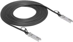 img 4 attached to 🔌 QSFPTEK 10G SFP+ DAC Cable, 5m (16 Foot) for Cisco SFP-H10GB-CU5M & Ubiquiti Netgear Open Switch Devices: High-speed Passive Direct Attach SFP+ to SFP+ Copper Twinax Cable