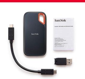 img 2 attached to 💻 SanDisk 1TB Extreme Portable SSD - High-Speed 1050MB/s - USB-C, USB 3.2 Gen 2 - External Solid State Drive - Model SDSSDE61-1T00-G25