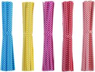 mudder 500 pieces dot twist ties: perfect party bag cellophane sealing solution logo