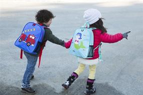 img 1 attached to 🎒 Adjustable Preschool Backpack with Wildkin Embroidered Appliqué