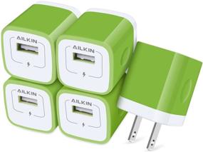 img 4 attached to 🔌 USB Charger Block, Wall Charger Plug, Ailkin 1A 5-Pack USB Adapter Power Plug Charging Station Base for iPhone 12 11 Pro Max X XS 8 7 6s Plus, Samsung Galaxy, Google Phones USB Charging Cube