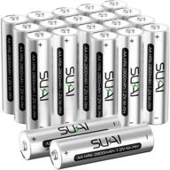 sukai 2800mah high-capacity rechargeable aa batteries - pre charged double a batteries, pack of 20 logo