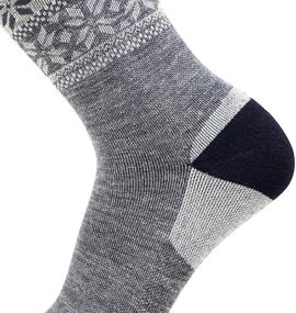 img 3 attached to 🧦 Cozy Alpaca Wool Ski Socks for Kids - Warm Ski Socks for Boys and Girls - Ideal for Skiing and Snowboarding