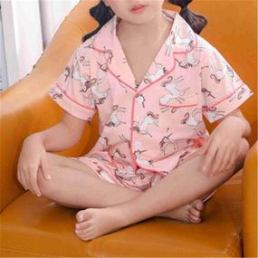 img 1 attached to 👕 Fashionable Buttoned Shorts for Boys with Stylish Sleeves - Boys' Clothing