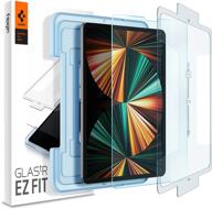 spigen ipad pro 12.9 inch screen protector - glas.tr ez fit tempered glass (2021/2020/2018) логотип