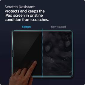 img 1 attached to Spigen iPad Pro 12.9 inch Screen Protector - Glas.tR EZ FIT Tempered Glass (2021/2020/2018)