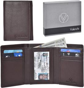 img 4 attached to Vintage Men's Genuine Leather Wallets by 👜 Valenchi for Wallets, Card Cases, and Money Organizers