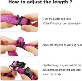 img 1 attached to MASBRILL Waterproof Dog Collar - Soft Padded Adjustable Safety Nylon Collars with Buckle - Reflective Neoprene Padded Basic Collars for Small, Medium, Large Breed Dogs