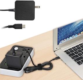 img 2 attached to 🔌 Dell XPS 13 45W USB-C AC Charger: Compact & Portable Power Supply Adapter Cord for 9370, 9360, 9365, 9380, 9250, 9350, 9343, 9333 Laptops - Model: LA45NM150