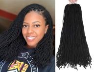 rayiis ложные жгуты crochet волосы легкие micro locs 4 пачки богиня locs crochet волосы синтетические накладные плетения волос (18 дюймов, 1b). логотип