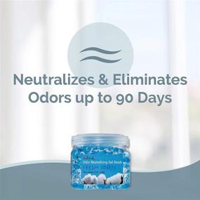img 3 attached to Fresh Linen Clear Air Odor Eliminator Gel Beads - Natural Air Freshener - Removes Odors in Bathrooms, Cars, Boats, RVs & Pet Areas - Infused with Essential Oils - 2-Pack