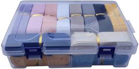 img 2 attached to Cotton Twill Tape Herringbone: 1 Inch Width, 100 🧵 Yards, 20 Mixed Colors for Sewing, Craft, and Gift Wrapping