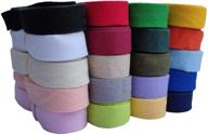 cotton twill tape herringbone: 1 inch width, 100 🧵 yards, 20 mixed colors for sewing, craft, and gift wrapping logo