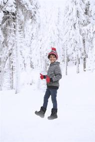 img 2 attached to ❄️ Polar Wear Winter Design Boys' Knitted Accessories for Cold Season