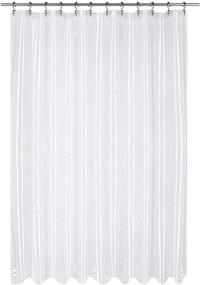 img 4 attached to 🛁 Utopia Bedding Clear Shower Curtain - 10G Thickness, Heavy Duty Bathroom EVA Waterproof Plastic Liner, 72x72 Inches, Eco-Friendly with 12 Metal Grommets