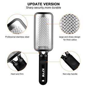 img 3 attached to 🦶 KFYM Stainless Steel Pedicure Foot Grater - Professional Foot Rasp File and Callus Remover for Cracked Feet and Hard Dead Skin - Achieve Extra Smooth Results