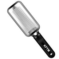 🦶 kfym stainless steel pedicure foot grater - professional foot rasp file and callus remover for cracked feet and hard dead skin - achieve extra smooth results logo