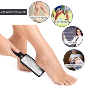 img 2 attached to 🦶 KFYM Stainless Steel Pedicure Foot Grater - Professional Foot Rasp File and Callus Remover for Cracked Feet and Hard Dead Skin - Achieve Extra Smooth Results