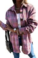 yocur flannel jackets cardigan apricot women's clothing for coats, jackets & vests logo